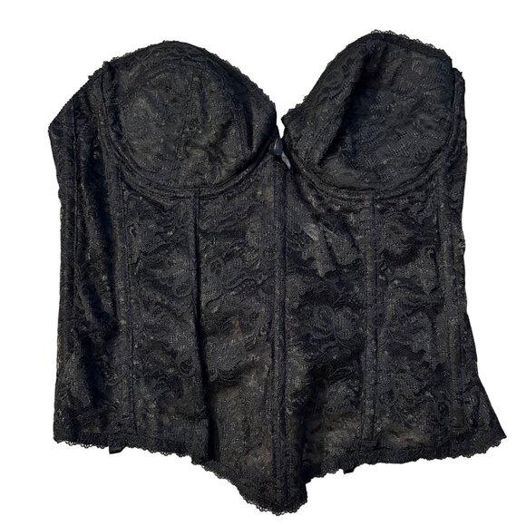 BlackLess by Smoothie Bustier Corset 38C Adjustable Fit Womens Intimate Apparel - Picture 1 of 3